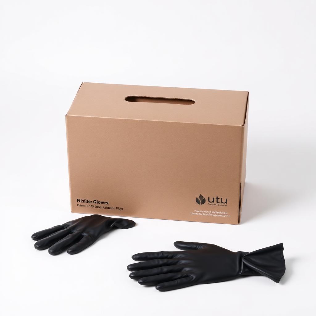 Black Hybrid Gloves — XL