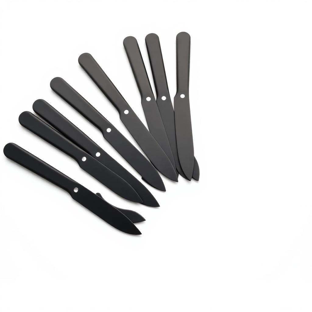 Heavy-Duty Black Plastic Knives (1000ct)